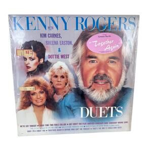 Vintage 1983 Liberty Kenny Rogers Duets‎ LP Vinyl Record